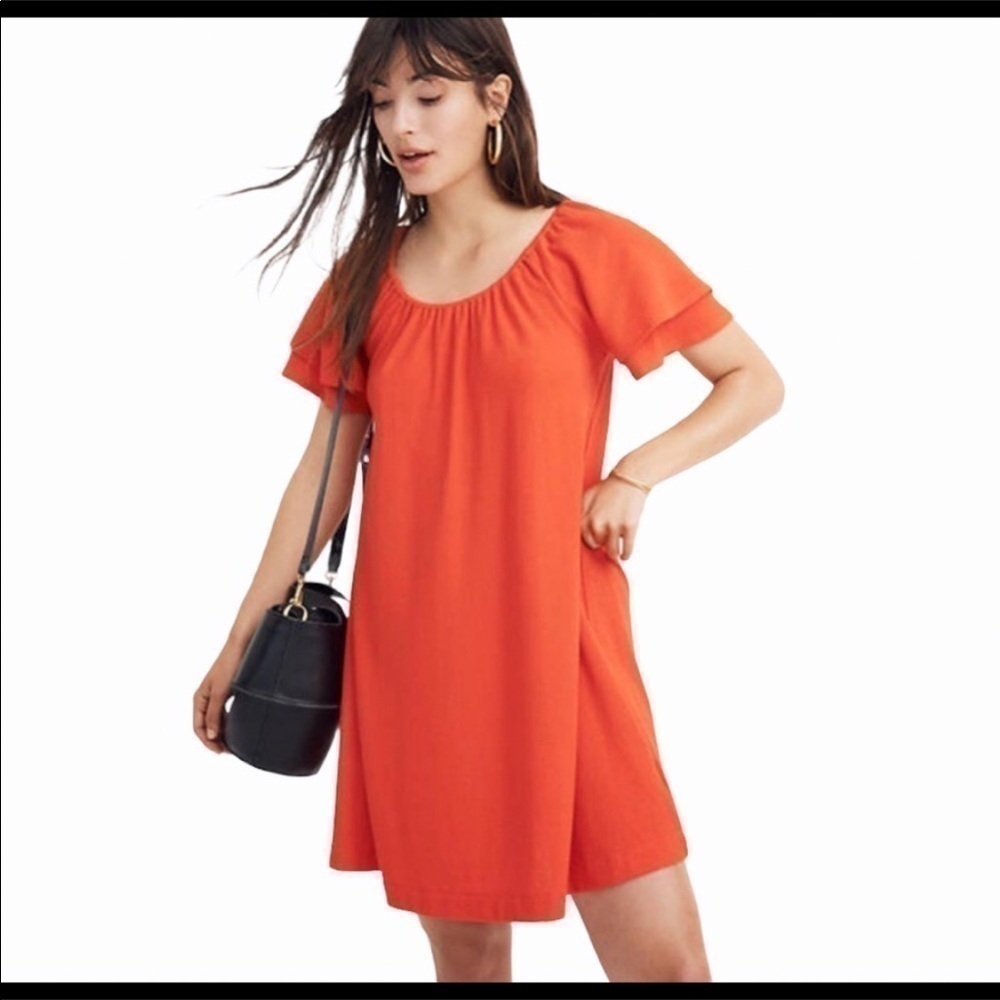 Madewell Texture & Thread Tiered Midi Dress - image 1